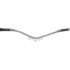 Waldhausen Frontriem X-Line Diadem Zwart/Wit