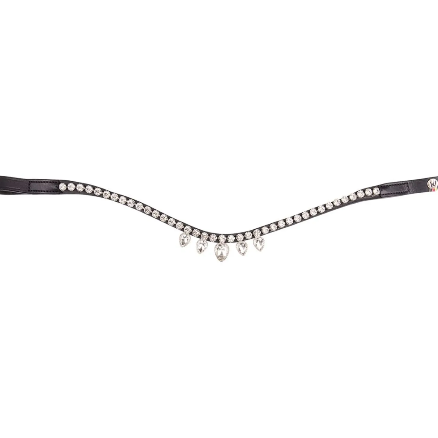 Waldhausen Frontriem X-Line Diadem Zwart/Wit