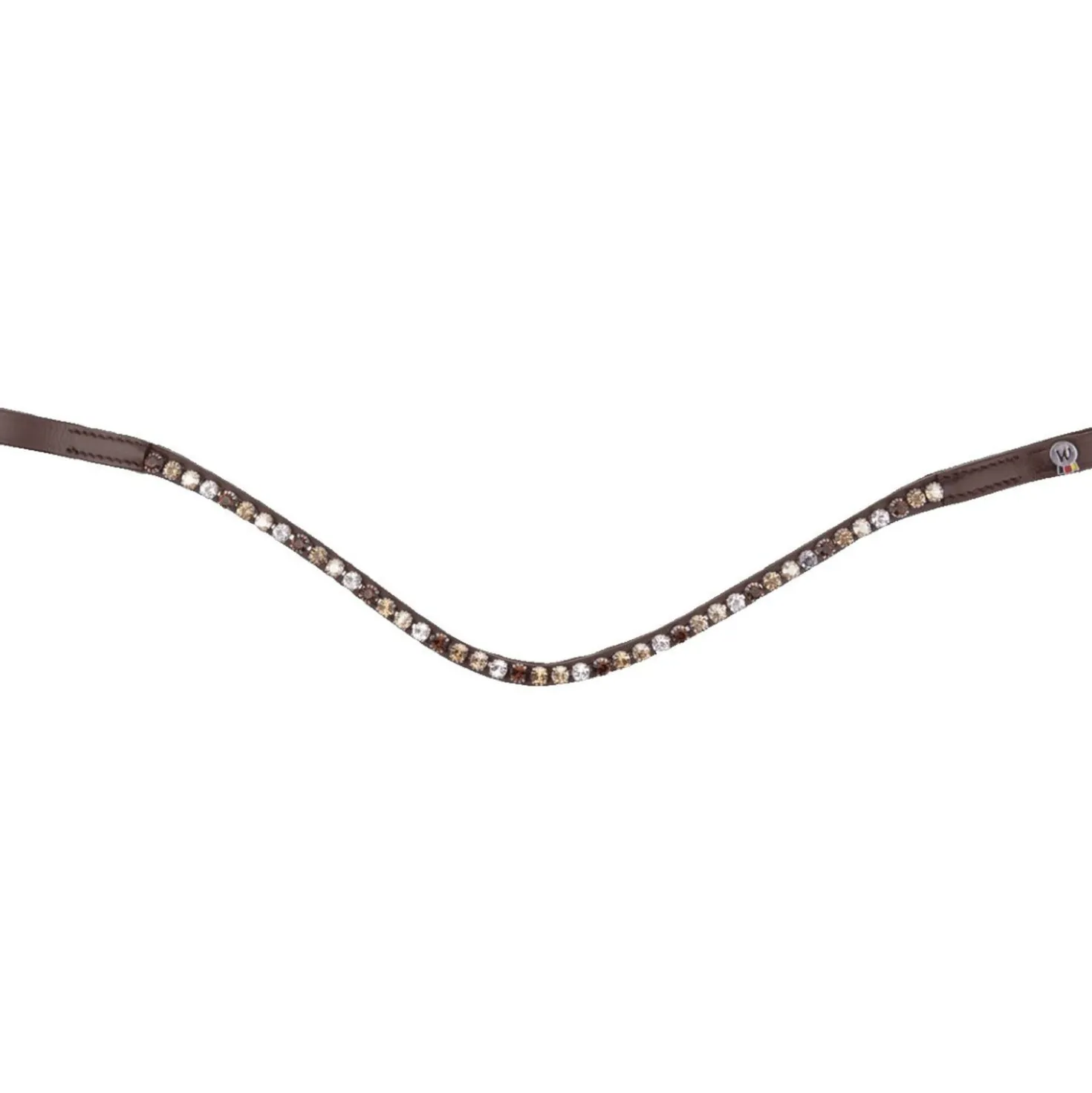 Waldhausen Frontriem X-Line Glam Bruin/Goud/Beige/Zilver