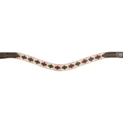 Waldhausen Frontriem X-Line Polo Bruin/Roze/Beige