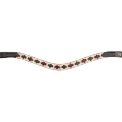 Waldhausen Frontriem X-Line Polo Zwart/Roze/Beige