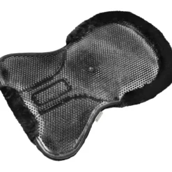 Waldhausen Gelpad met Synthetisch Schapenvacht Zwart