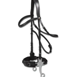 Waldhausen Hackamore Hoofdstel X-Line Zwart