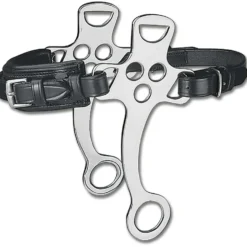 Waldhausen Hackamore met Lederneusriem Zwart
