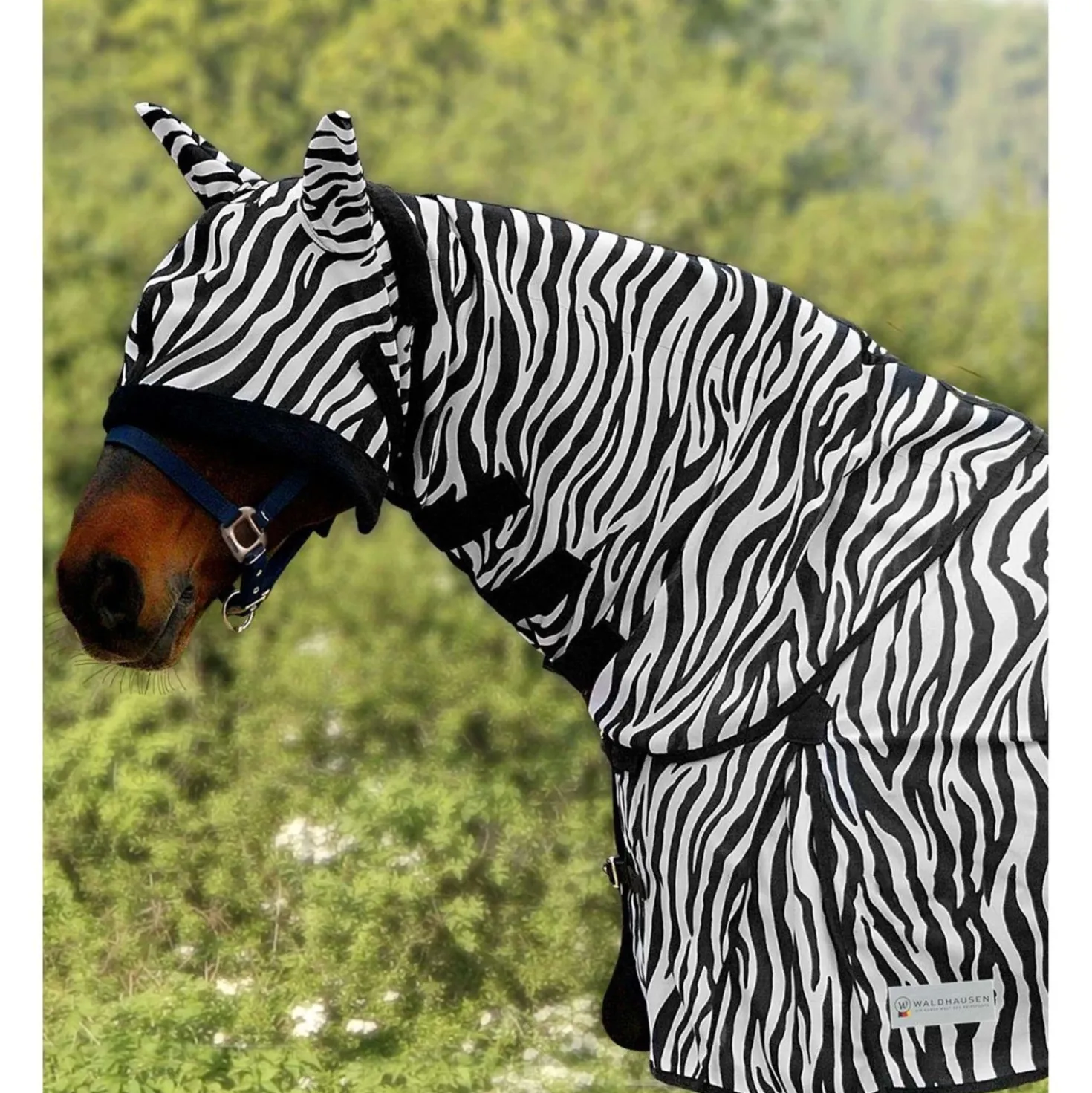 Waldhausen Halsstuk Zebra Zwart/Wit