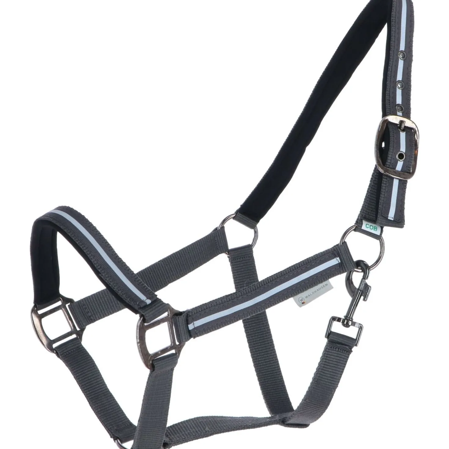 Waldhausen Halster Reflex Stripe Grijs