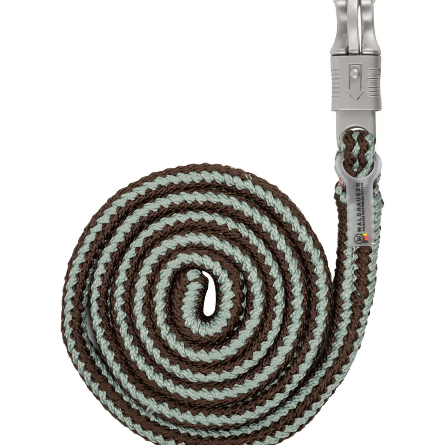 Waldhausen Halstertouw Plus met Paniekhaak Espresso/Sage