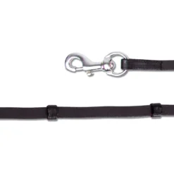 Waldhausen Ijslanderteugels Leder Zwart/Zilver