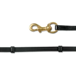 Waldhausen Ijslanderteugels Leder Zwart/Messing