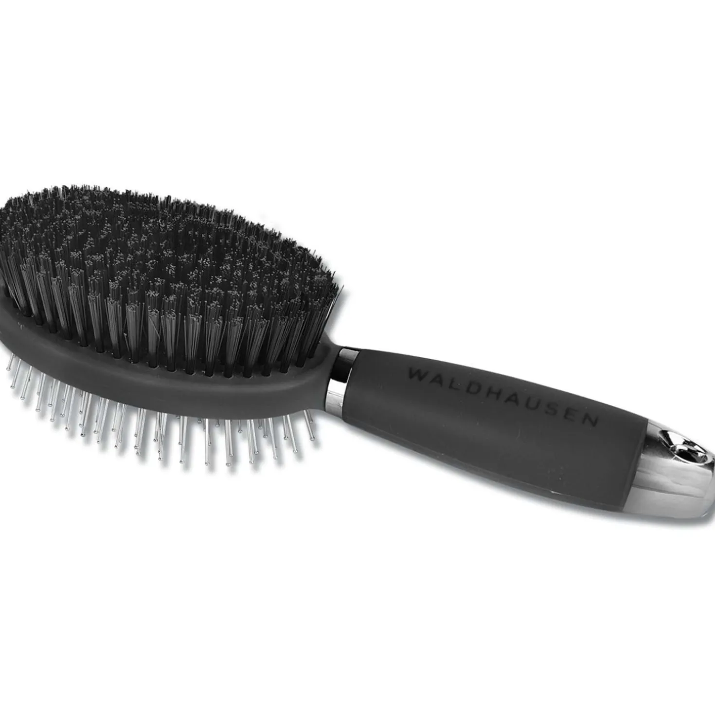 Waldhausen Manen- & Staartborstel met Gel Handvat Zwart