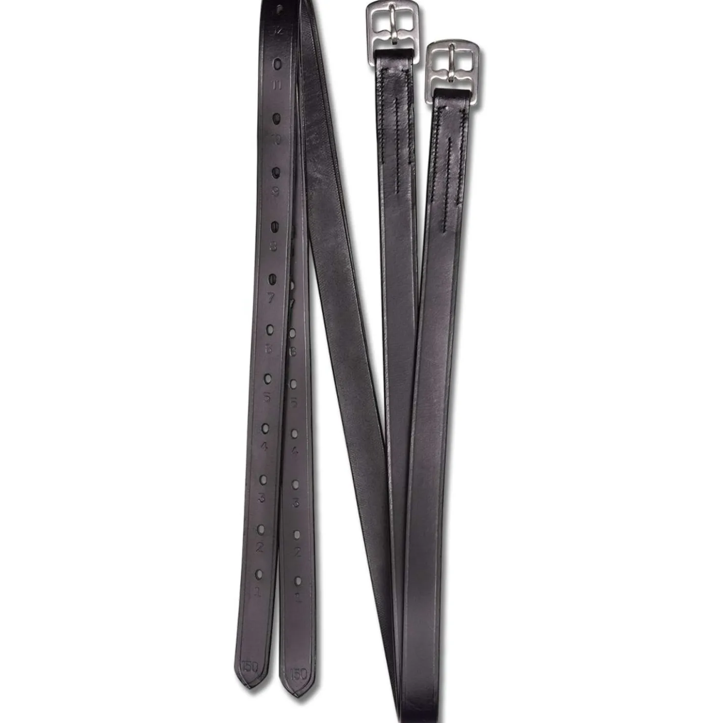 Waldhausen Stijgbeugelriemen X-Line 22mm Leder Zwart