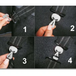 Waldhausen Veiligheidssluiting Safe-Gum Zilvergrijs