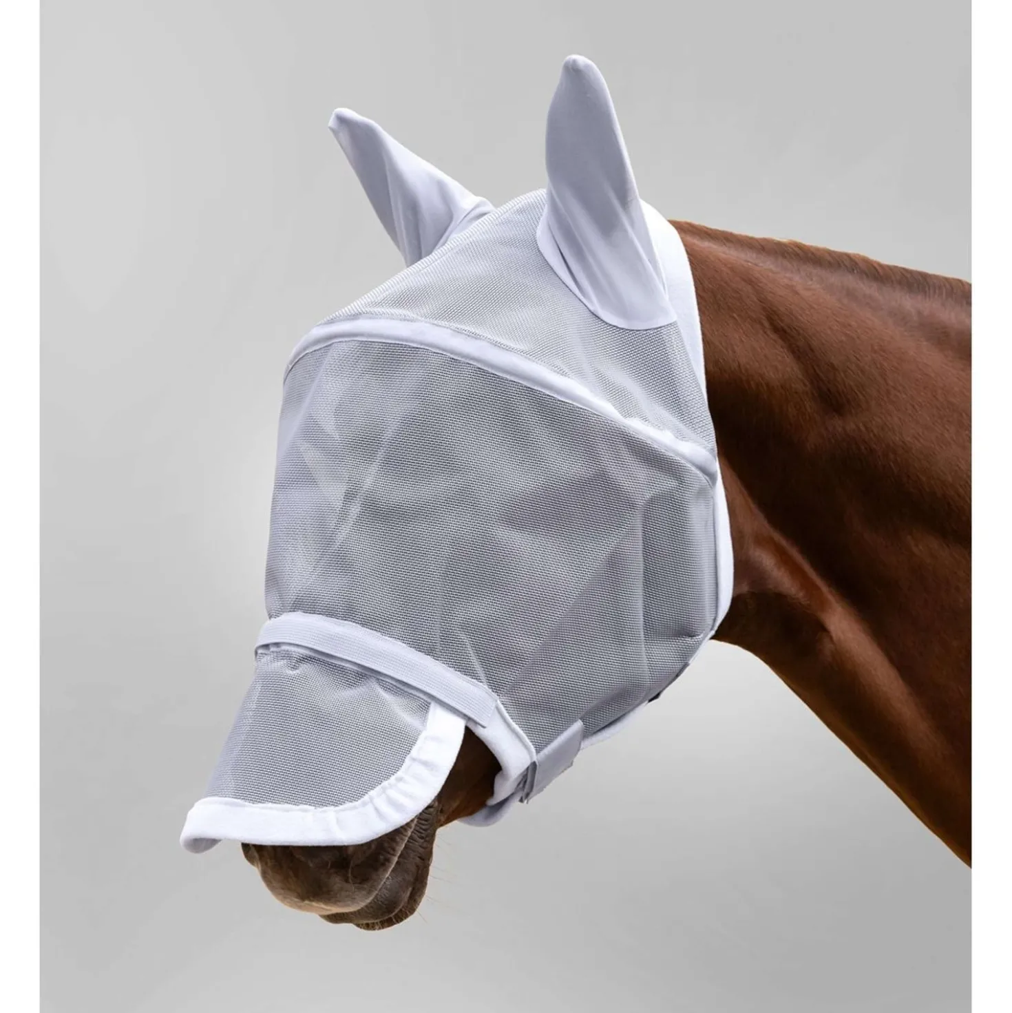 Waldhausen Vliegenmasker Premium Space met Oren Zilvergrijs
