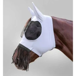 Waldhausen Vliegenmasker Puck met Neus Franje Zilvergrijs