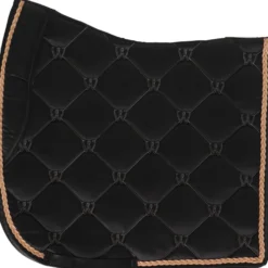 Waldhausen Zadeldekje Valencia Dressuur Zwart/Rosegold
