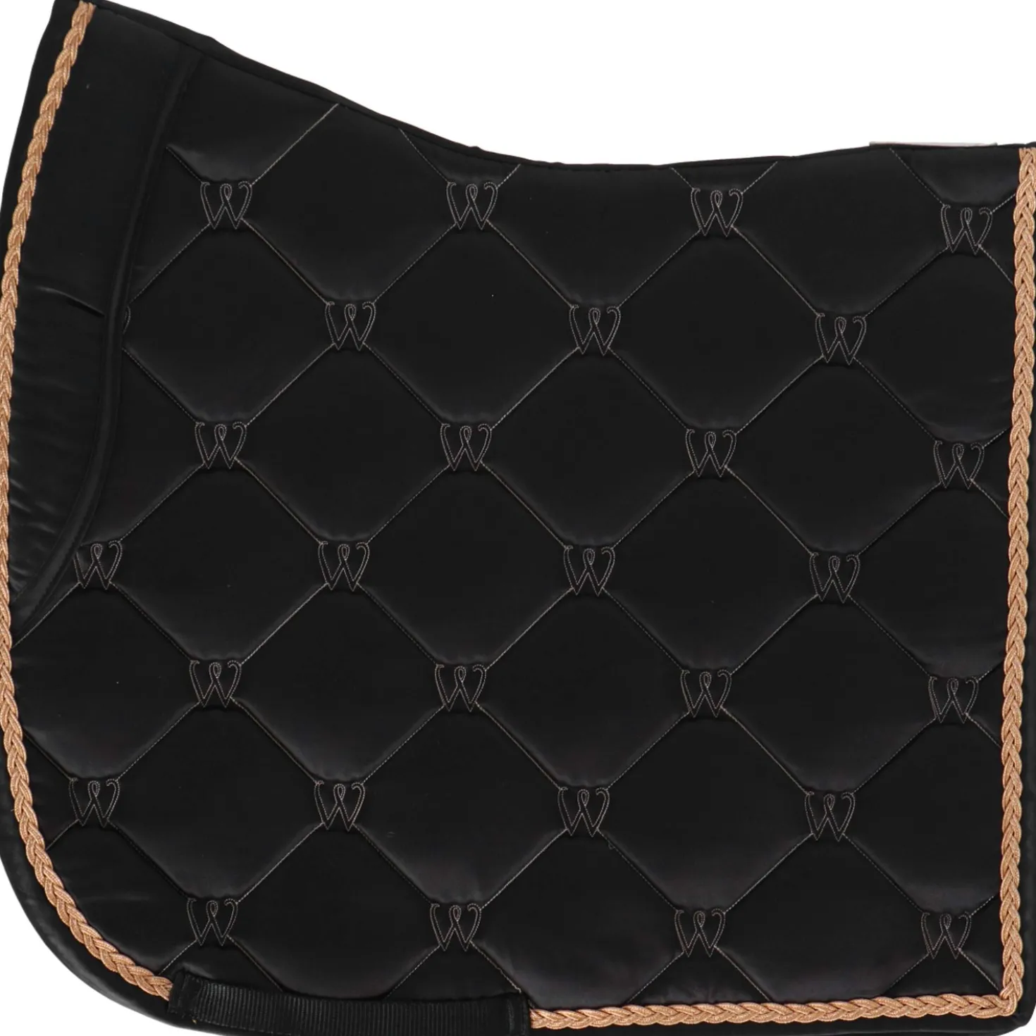 Waldhausen Zadeldekje Valencia Dressuur Zwart/Rosegold