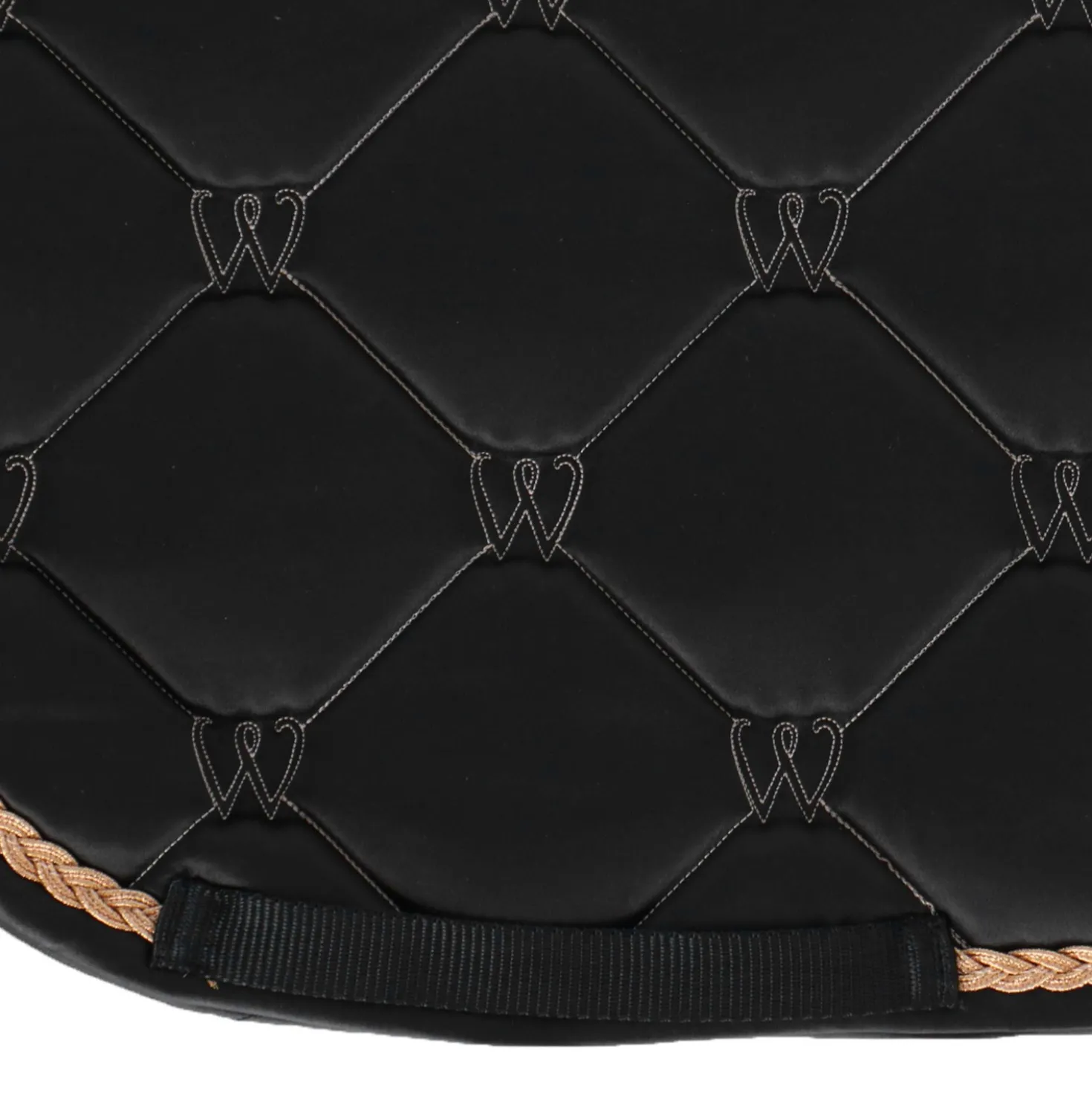 Waldhausen Zadeldekje Valencia Dressuur Zwart/Rosegold