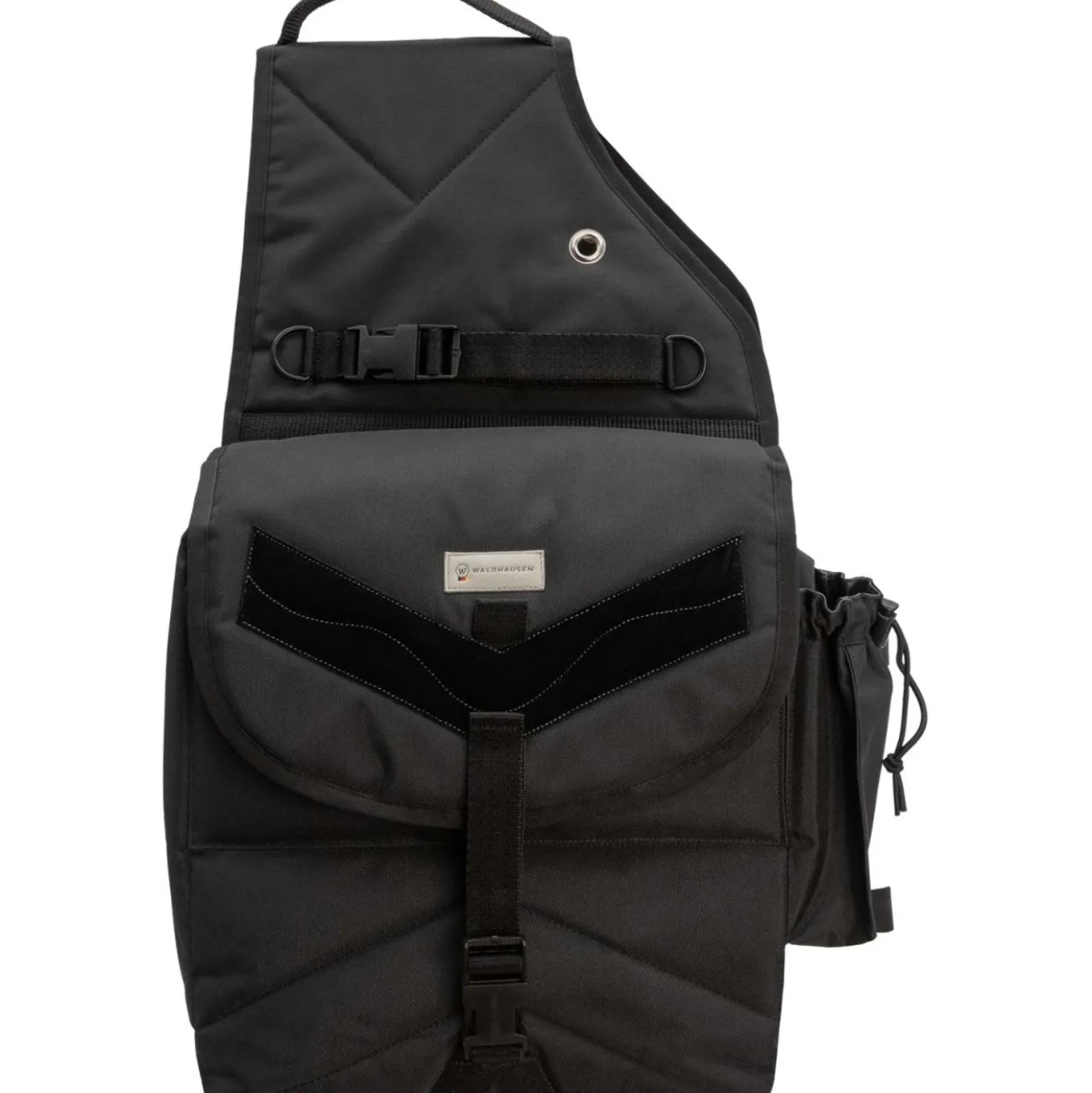 Waldhausen Zadeltas Premium Dubbel Zwart