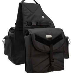 Waldhausen Zadeltas Premium Dubbel Zwart