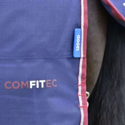 WeatherBeeta ComFiTec Essential Turnout Detach-A-Neck 50g Navy/Burgundy