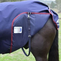 WeatherBeeta ComFiTec Essential Turnout Detach-A-Neck 50g Navy/Burgundy