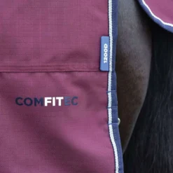 WeatherBeeta ComFiTec Essential Turnout Detach-A-Neck 50g Burgundy/Navy