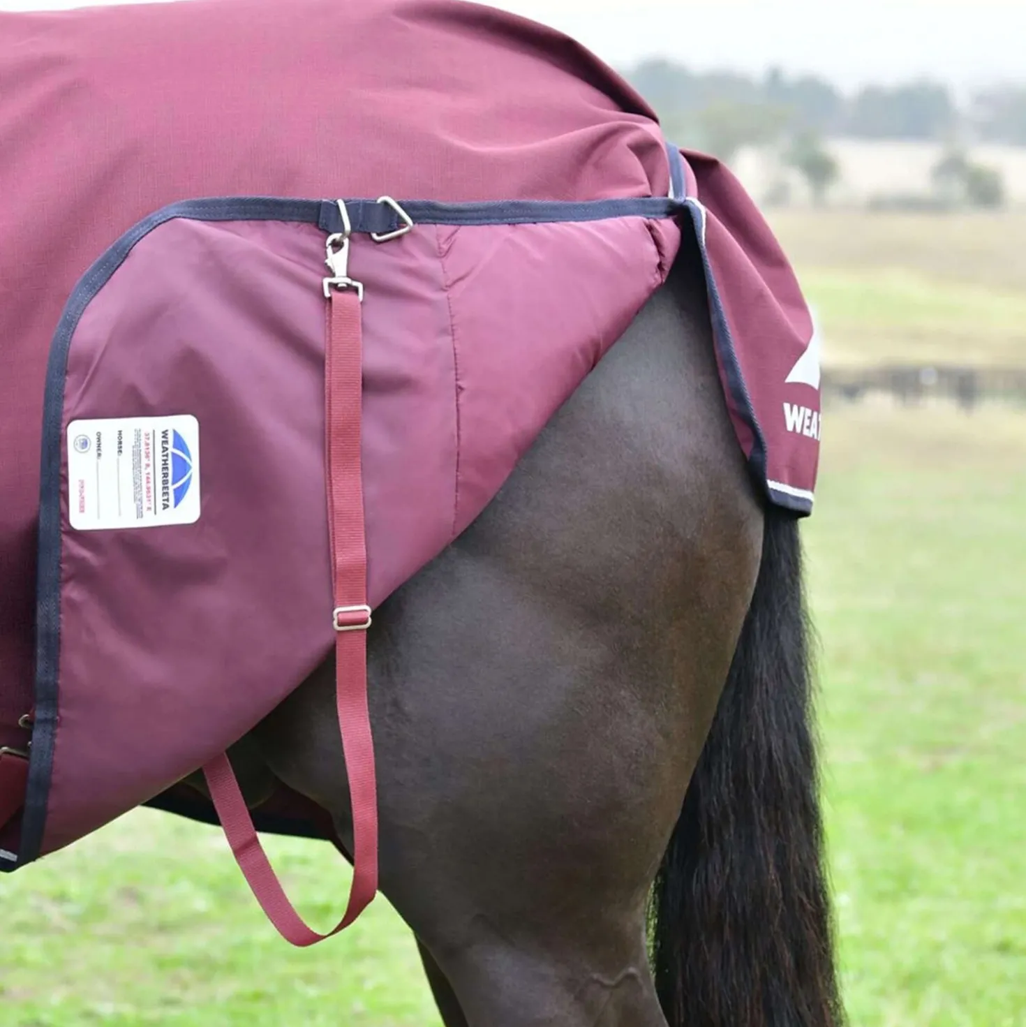 WeatherBeeta ComFiTec Essential Turnout Combo 50g Burgundy/Navy