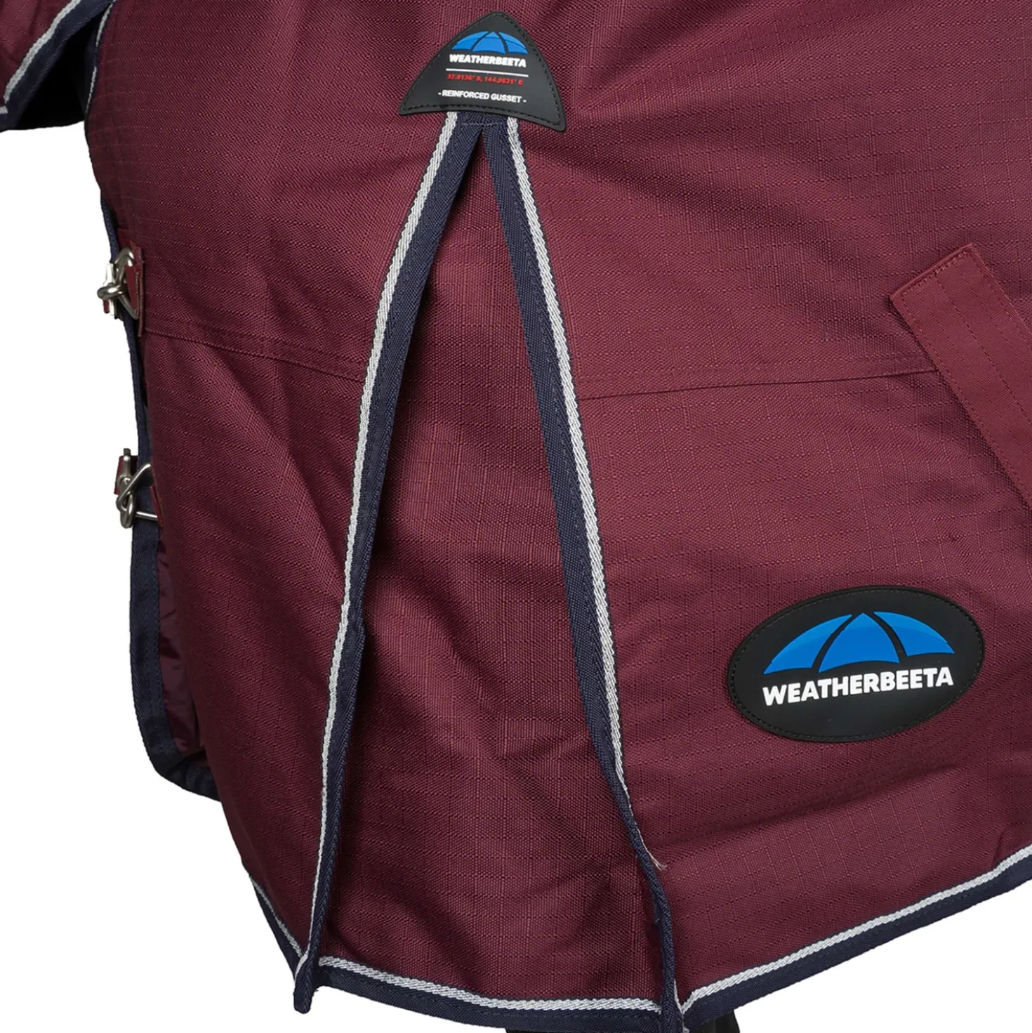 WeatherBeeta ComFiTec Essential Turnout Combo 50g Burgundy/Navy