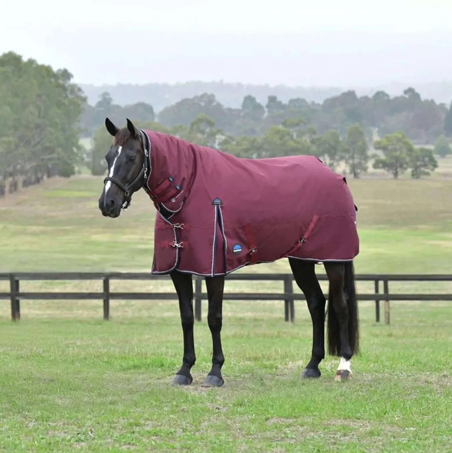 WeatherBeeta ComFiTec Essential Turnout Combo 50g Burgundy/Navy