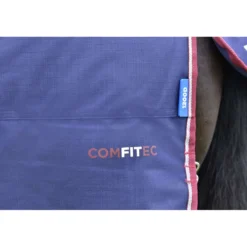 WeatherBeeta ComFiTec Essential Turnout Detach-A-Neck 220g Navy/Burgundy