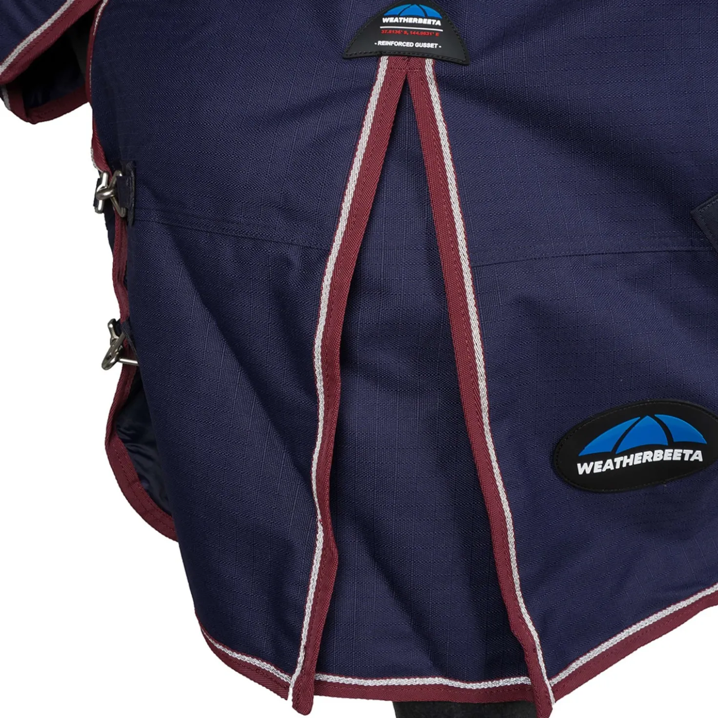 WeatherBeeta ComFiTec Essential Turnout Combo 360g Navy/Burgundy