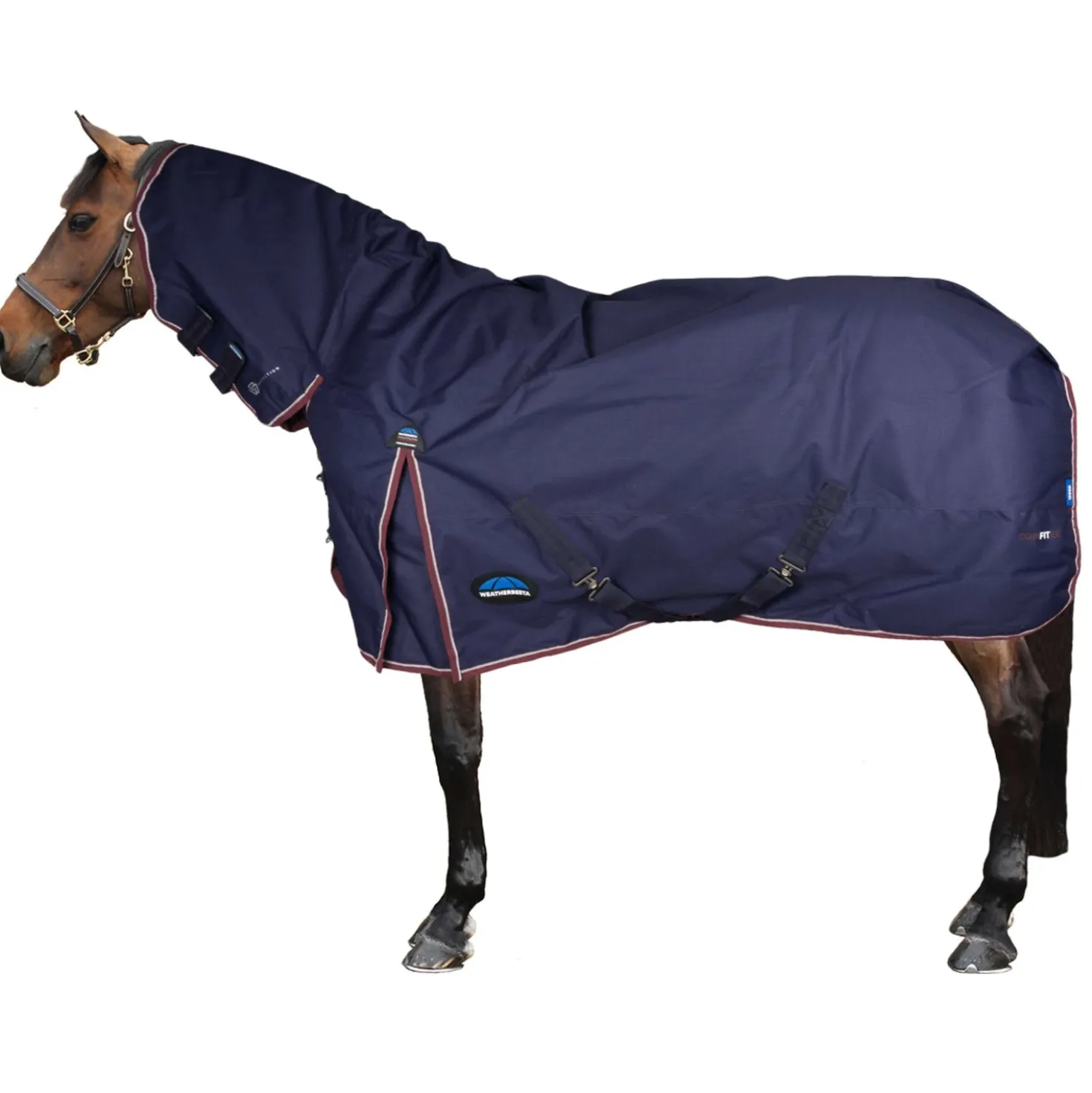 WeatherBeeta ComFiTec Essential Turnout Combo 220g Navy/Burgundy