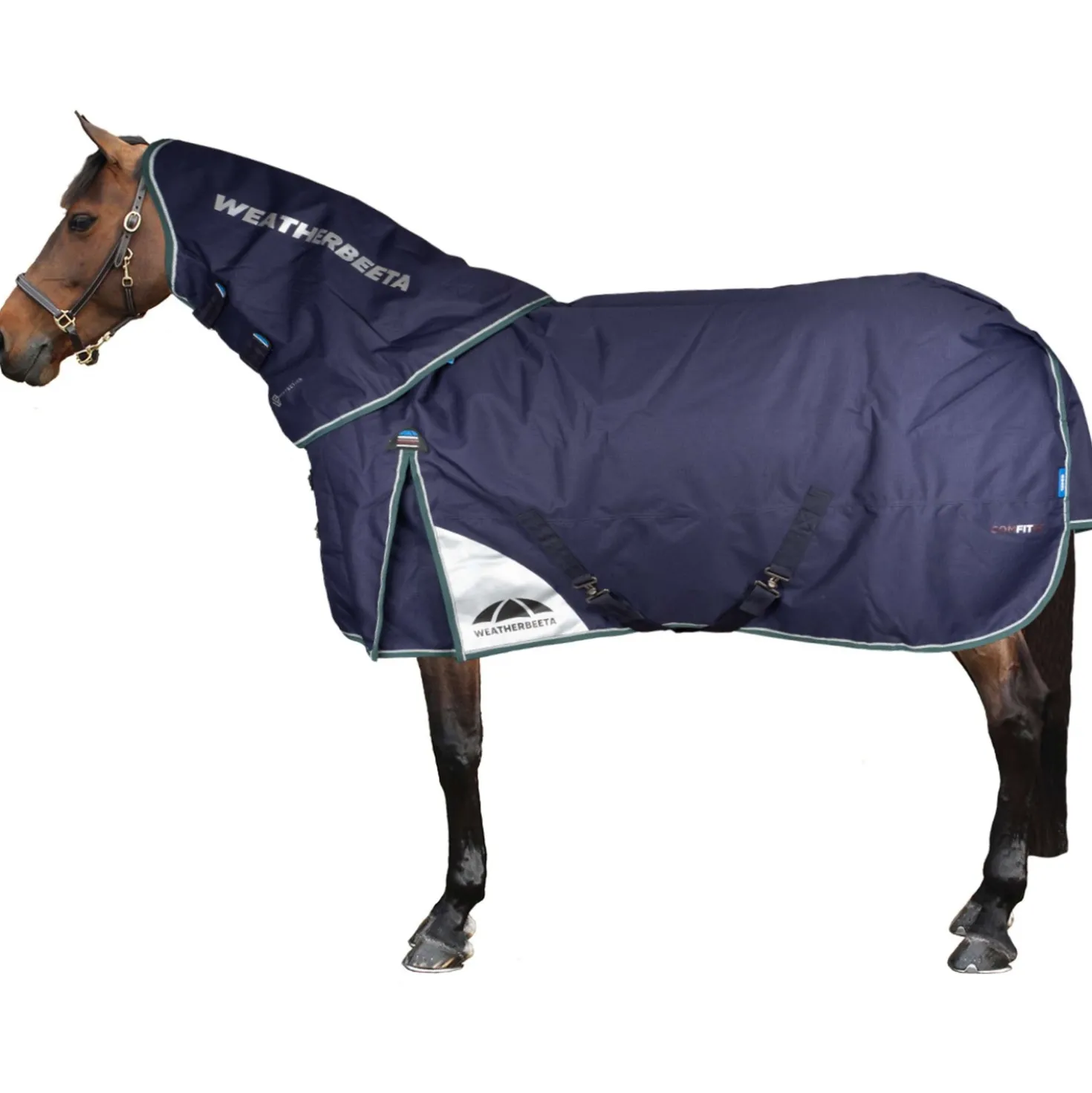 WeatherBeeta ComFiTec Plus Dynamic Turnout Detach-A-Neck 0g Navy/Forest Green