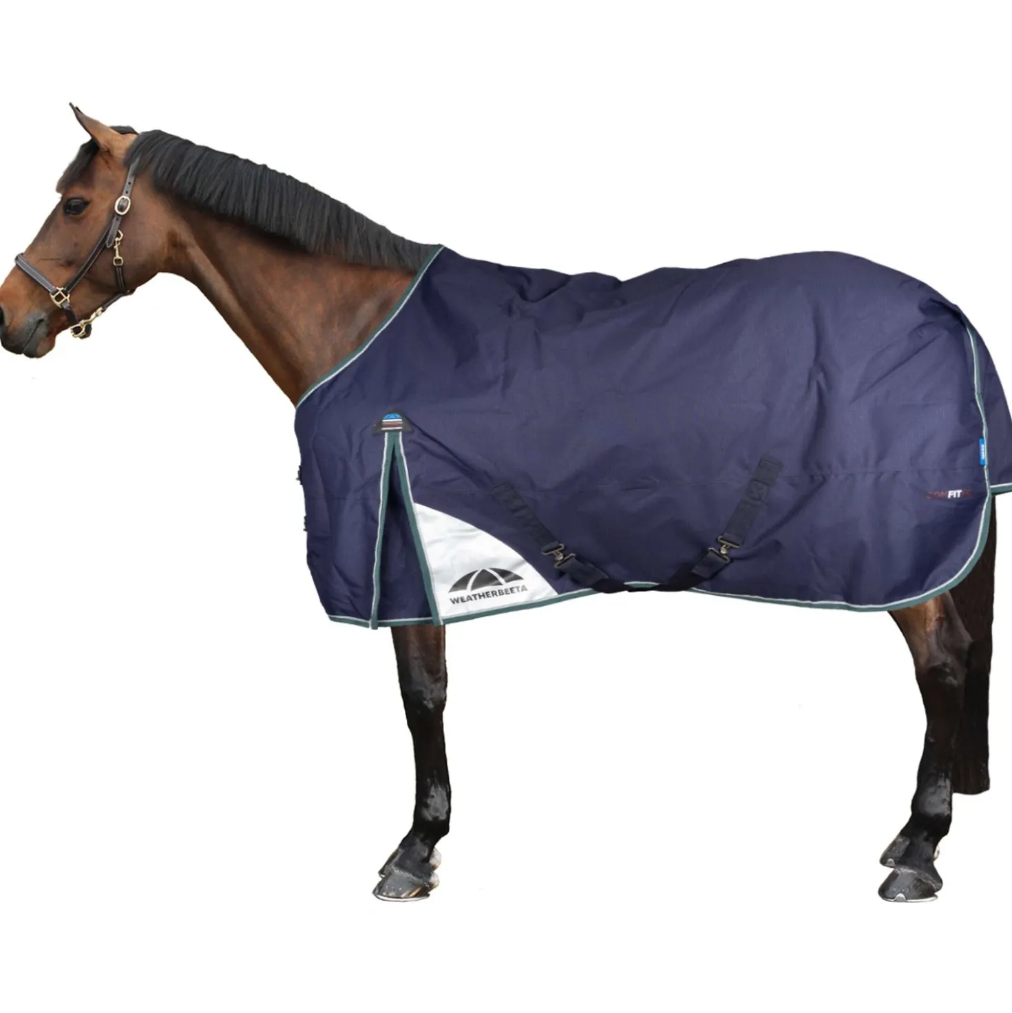 WeatherBeeta ComFiTec Plus Dynamic Turnout Detach-A-Neck 0g Navy/Forest Green