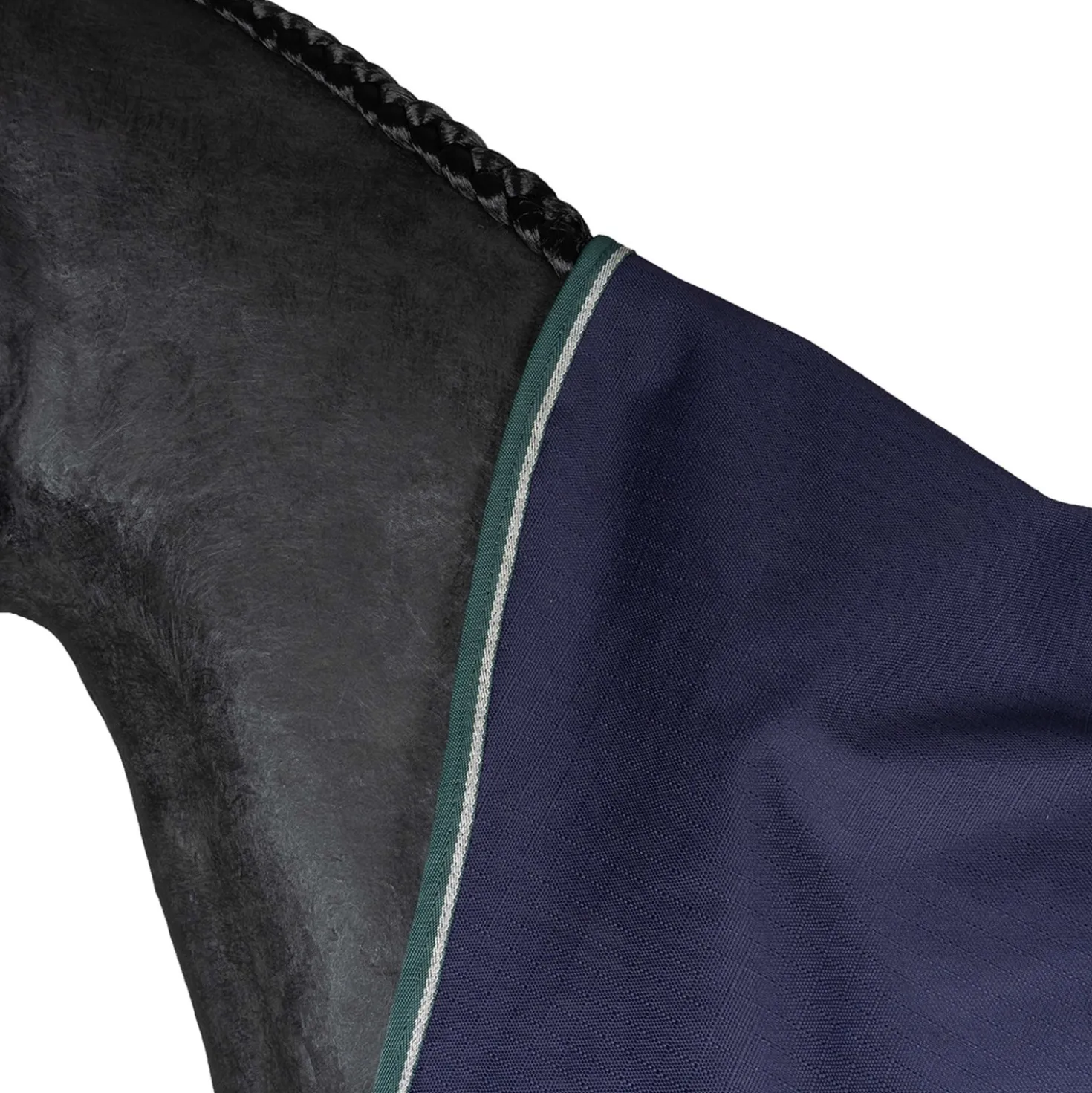 WeatherBeeta ComFiTec Plus Dynamic Turnout High Neck 100g Navy/Forest Green