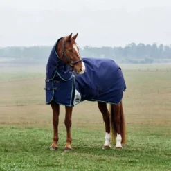WeatherBeeta ComFiTec Plus Dynamic Turnout Detach-A-Neck 100g Navy/Forest Green
