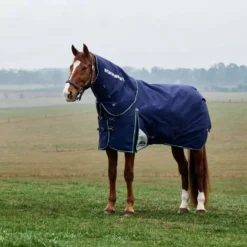 WeatherBeeta ComFiTec Plus Dynamic Turnout Detach-A-Neck 100g Navy/Forest Green