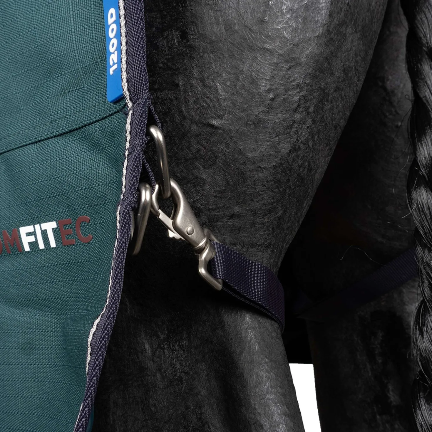 WeatherBeeta ComFiTec Plus Dynamic Turnout Detach-A-Neck 100g Forest Green/Navy