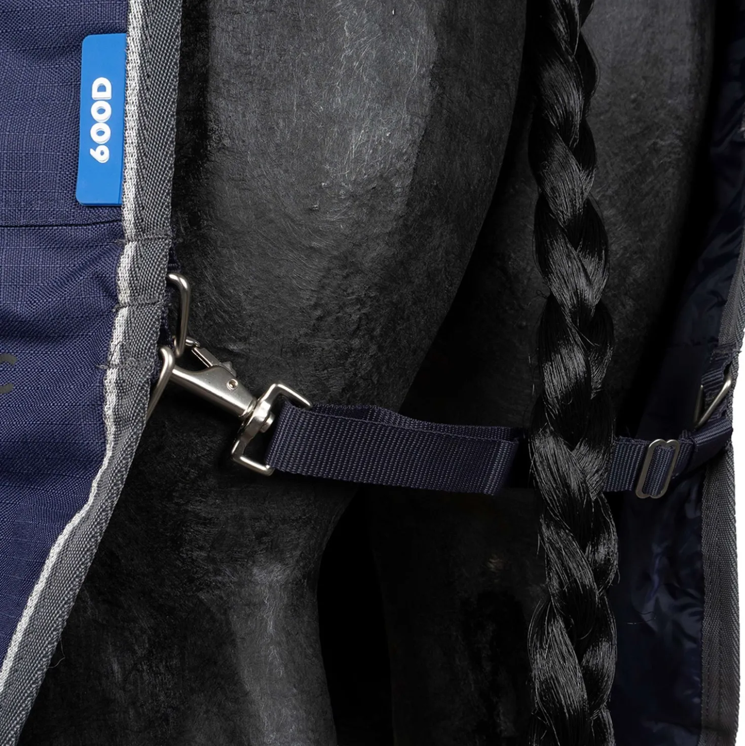 WeatherBeeta ComFiTec Tyro Turnout Standard Neck 50g Navy/Charcoal