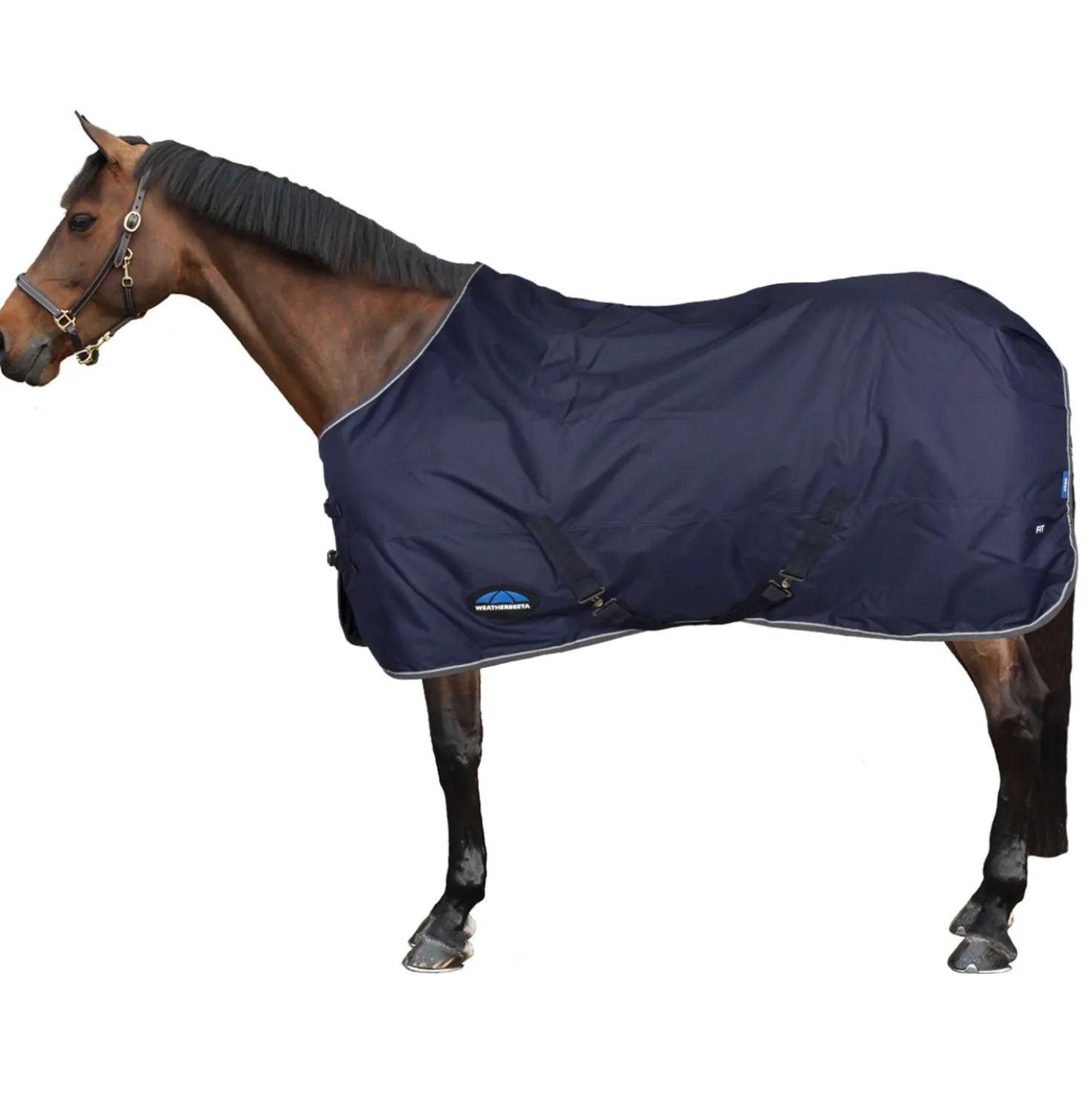 WeatherBeeta ComFiTec Tyro Turnout Standard Neck 50g Navy/Charcoal