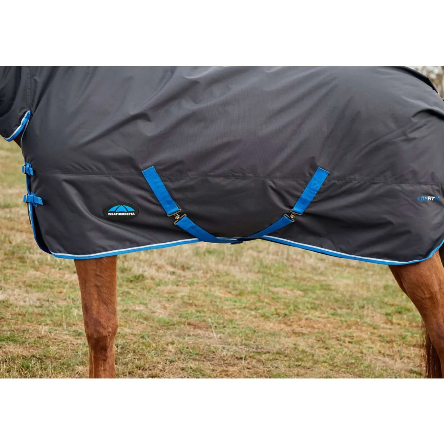 WeatherBeeta ComFiTec Tyro Turnout Combo Neck 220g Zwart/Kobalt