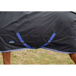 WeatherBeeta ComFiTec Tyro Turnout Standard Neck 220g Zwart/Kobalt