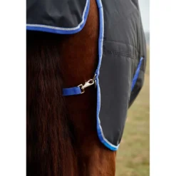 WeatherBeeta ComFiTec Tyro Turnout Standard Neck 220g Zwart/Kobalt