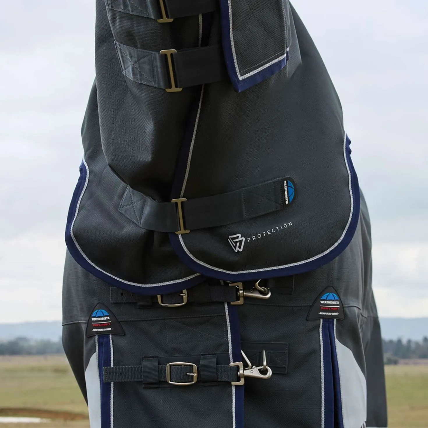 WeatherBeeta ComFiTec Ultra Turnout Detach-A-Neck 360g Charcoal