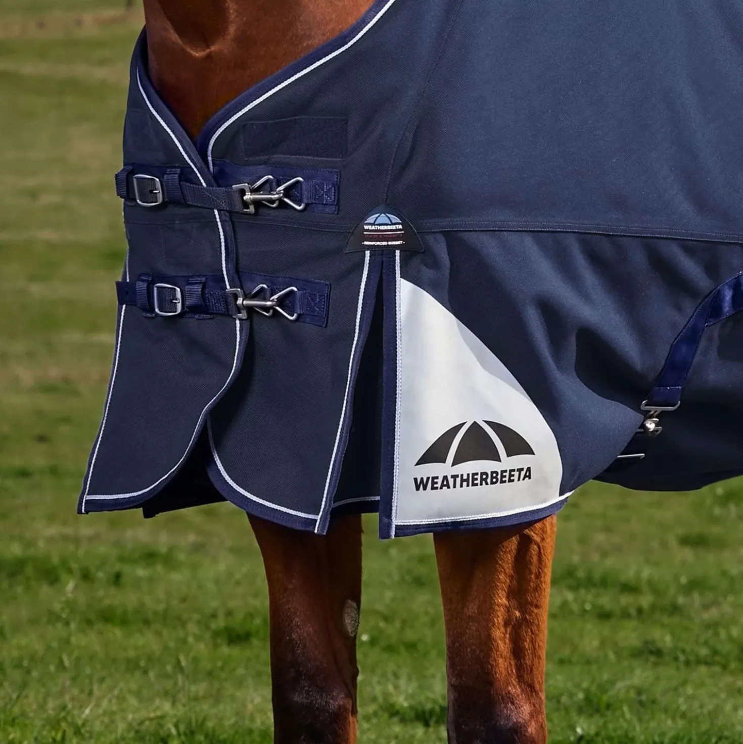 WeatherBeeta ComFiTec Ultra Turnout Standard Neck 220g Navy