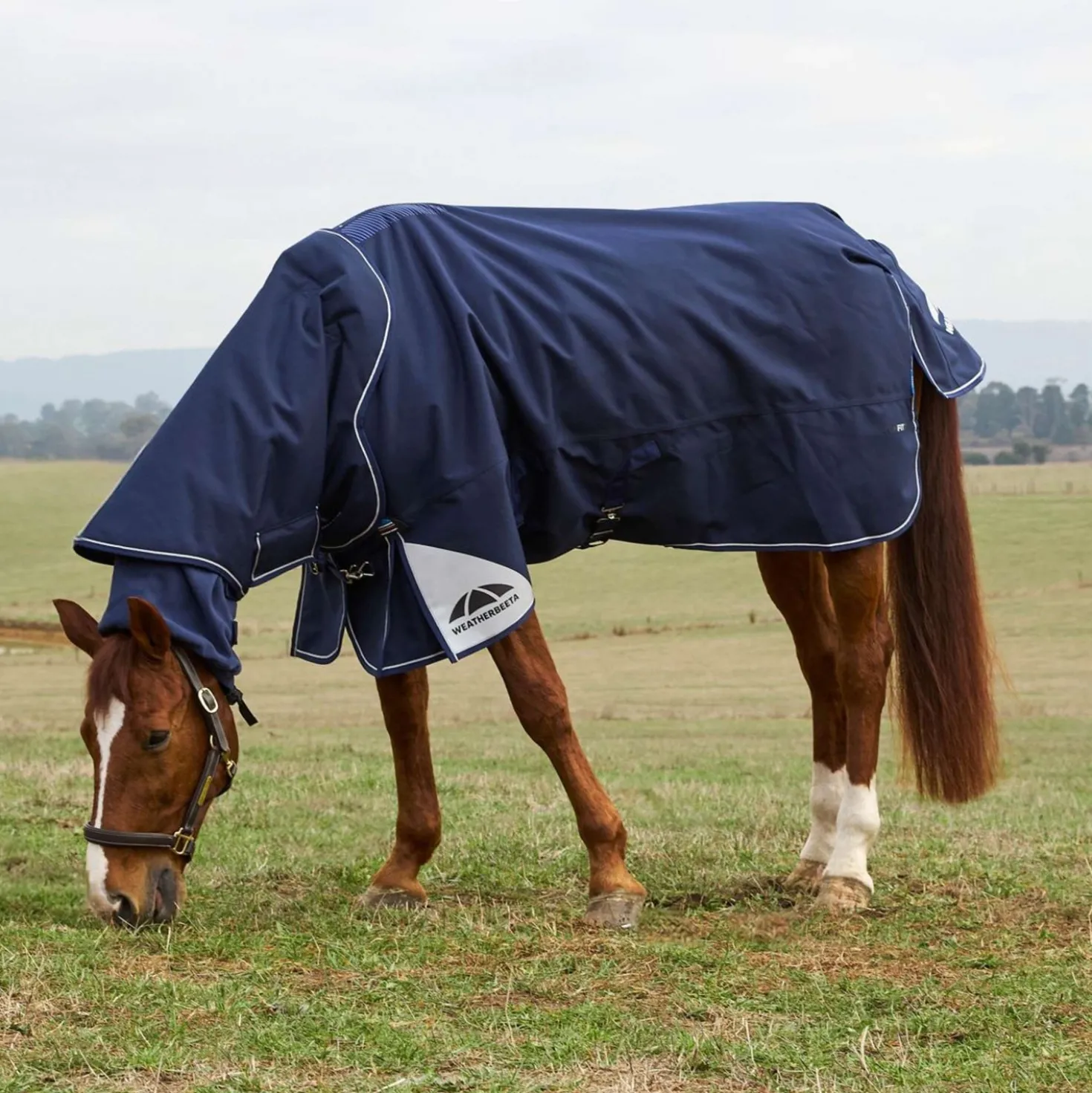 WeatherBeeta ComFiTec Ultra Turnout Detach-A-Neck 360g Navy