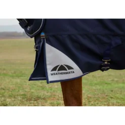 WeatherBeeta ComFiTec Ultra Turnout Detach-A-Neck 100g Navy