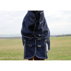 WeatherBeeta ComFiTec Ultra Turnout Detach-A-Neck 100g Navy