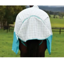 WeatherBeeta Cooler Cotton Airstream II Detach-A-Neck White/Mint