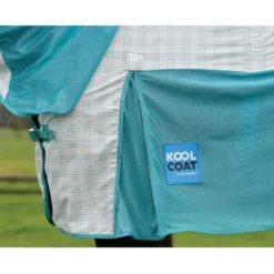 WeatherBeeta Cooler Cotton Airstream II Detach-A-Neck White/Mint